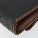 GUCCI Micro GG Supreme Shoulder Bag PVC Black Gold 004 112 0289 Auth BA7784-15