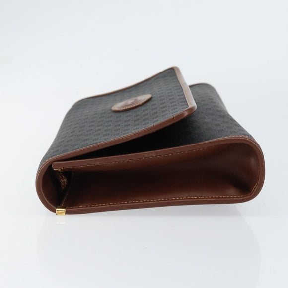 GUCCI Micro GG Supreme Shoulder Bag PVC Black Gold 004 112 0289 Auth BA7784