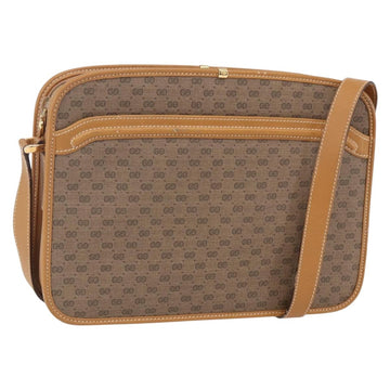 GUCCI Micro GG Supreme Shoulder Bag PVC Beige Gold 001 256 1308 Auth BA7785