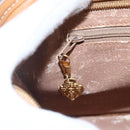 GUCCI Micro GG Supreme Shoulder Bag PVC Beige Gold 001 256 1308 Auth BA7785-19