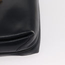 GUCCI Shoulder Bag Leather Navy Gold 406 001 2115 Auth BA7786-10