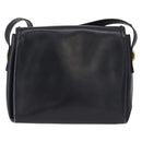 GUCCI Shoulder Bag Leather Navy Gold 406 001 2115 Auth BA7786-3