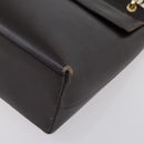 GUCCI Bamboo Hand Bag Leather 2way Brown Gold 001 1886 Auth BA7787-12