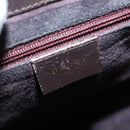 GUCCI Bamboo Hand Bag Leather 2way Brown Gold 001 1886 Auth BA7787-19