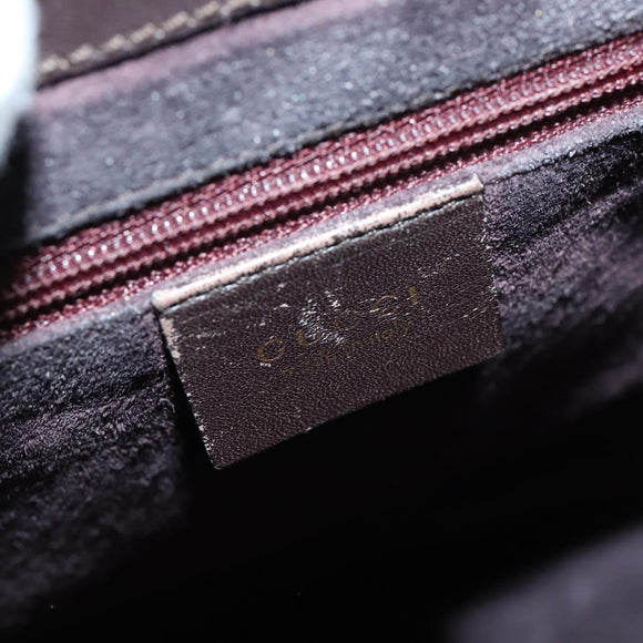 GUCCI Bamboo Hand Bag Leather 2way Brown Gold 001 1886 Auth BA7787