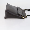 GUCCI Bamboo Hand Bag Leather 2way Brown Gold 001 1886 Auth BA7787-4