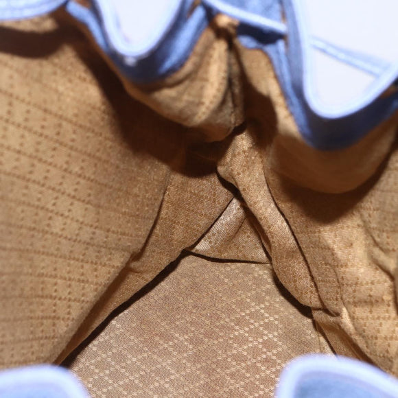 GUCCI Bamboo Backpack Suede Leather Blue Gold 003 2855 0043 0 Auth BA7788