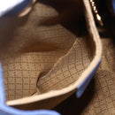 GUCCI Bamboo Backpack Suede Leather Blue Gold 003 2855 0043 0 Auth BA7788-21