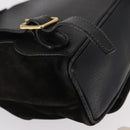 GUCCI Bamboo Backpack Suede Leather Black Gold 003 1705 0030 Auth BA7789-19