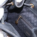 GUCCI Bamboo Backpack Suede Leather Black Gold 003 1705 0030 Auth BA7789-27