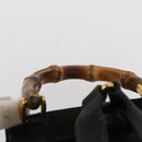 GUCCI Bamboo Backpack Suede Leather Black Gold 003 1705 0030 Auth BA7789-14