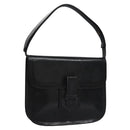 SAINT LAURENT Shoulder Bag Leather Black Auth BA779-1