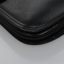 SAINT LAURENT Shoulder Bag Leather Black Auth BA779-9