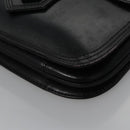 SAINT LAURENT Shoulder Bag Leather Black Auth BA779-14