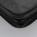 SAINT LAURENT Shoulder Bag Leather Black Auth BA779-15