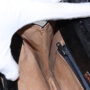 SAINT LAURENT Shoulder Bag Leather Black Auth BA779-19