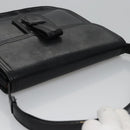 SAINT LAURENT Shoulder Bag Leather Black Auth BA779-6