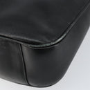 GUCCI Bamboo Hand Bag Leather Black Gold 001 0166 1638 Auth BA7790-14