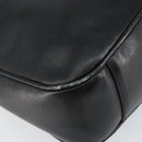 GUCCI Bamboo Hand Bag Leather Black Gold 001 0166 1638 Auth BA7790-15