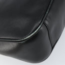 GUCCI Bamboo Hand Bag Leather Black Gold 001 0166 1638 Auth BA7790-16