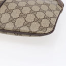 GUCCI GG Supreme Web Sherry Line Bag PVC Beige Gold 904 02 047 Auth BA7792-9