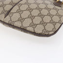 GUCCI GG Supreme Web Sherry Line Bag PVC Beige Gold 904 02 047 Auth BA7792-15
