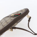 GUCCI GG Supreme Web Sherry Line Bag PVC Beige Gold 904 02 047 Auth BA7792-6