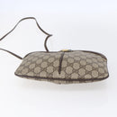 GUCCI GG Supreme Web Sherry Line Bag PVC Beige Gold 904 02 047 Auth BA7792-5