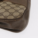 GUCCI GG Supreme Web Sherry Line Bag PVC Beige Gold 72 02 024 Auth BA7793-10