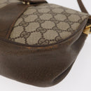 GUCCI GG Supreme Web Sherry Line Bag PVC Beige Gold 72 02 024 Auth BA7793-11