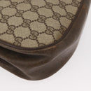 GUCCI GG Supreme Web Sherry Line Bag PVC Beige Gold 72 02 024 Auth BA7793-12