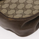 GUCCI GG Supreme Web Sherry Line Bag PVC Beige Gold 72 02 024 Auth BA7793-13