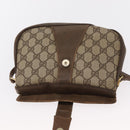 GUCCI GG Supreme Web Sherry Line Bag PVC Beige Gold 72 02 024 Auth BA7793-16