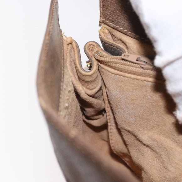 GUCCI GG Supreme Web Sherry Line Bag PVC Beige Gold 72 02 024 Auth BA7793