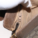 GUCCI GG Supreme Web Sherry Line Bag PVC Beige Gold 72 02 024 Auth BA7793-24