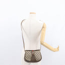 GUCCI GG Supreme Web Sherry Line Bag PVC Beige Gold 72 02 024 Auth BA7793-27