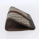 GUCCI GG Supreme Web Sherry Line Bag PVC Beige Gold 41 014 2125 23 Auth BA7795-4