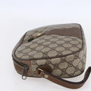 GUCCI GG Supreme Web Sherry Line Bag PVC Beige Gold Red 89 01 034 Auth BA7796-3