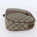 GUCCI GG Supreme Web Sherry Line Bag PVC Beige Gold Red 89 01 034 Auth BA7796-4