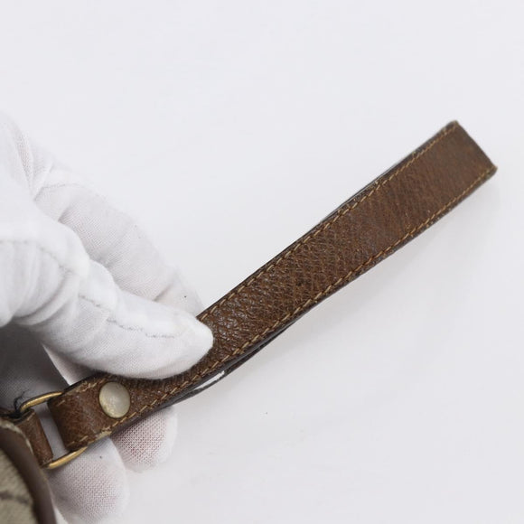 GUCCI GG Supreme Web Sherry Line Bag PVC Beige Gold Red 89 01 034 Auth BA7796