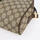 GUCCI GG Supreme Web Sherry Line Bag PVC Beige Gold 14 02 005 Auth BA7798-16