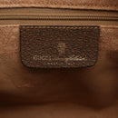 GUCCI GG Supreme Web Sherry Line Bag PVC Beige Gold 14 02 005 Auth BA7798-12