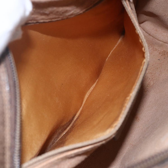 GUCCI GG Supreme Web Sherry Line Bag PVC Beige Gold 14 02 005 Auth BA7798