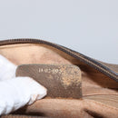 GUCCI GG Supreme Web Sherry Line Bag PVC Beige Gold 14 02 005 Auth BA7798-23