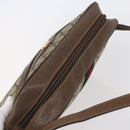 GUCCI GG Supreme Web Sherry Line Bag PVC Beige Gold 14 02 005 Auth BA7798-6