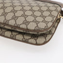 GUCCI GG Supreme Web Sherry Line Bag PVC Beige Gold Red 904 02 043 Auth BA7799-16