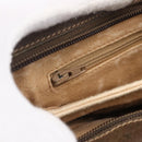 GUCCI GG Supreme Web Sherry Line Bag PVC Beige Gold Red 904 02 043 Auth BA7799-20