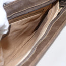 GUCCI GG Supreme Web Sherry Line Bag PVC Beige Gold Red 904 02 043 Auth BA7799-21