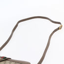 GUCCI GG Supreme Web Sherry Line Bag PVC Beige Gold Red 904 02 043 Auth BA7799-8