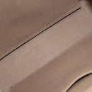 HERMES Cavac Elan PM Hand Bag Canvas Beige Silver Auth BA7802-17